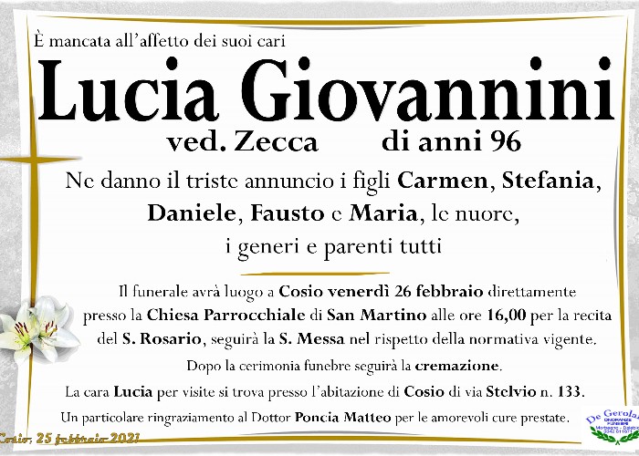 Lucia Giovannini: Immagine Elenchi