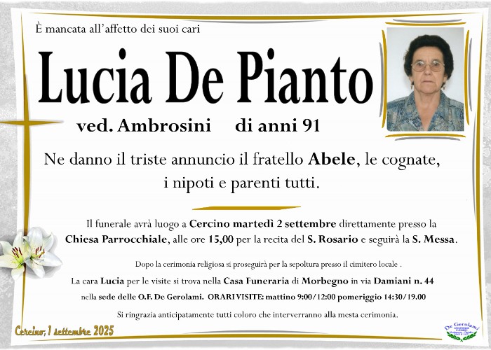 De Pianto Lucia: Immagine Elenchi