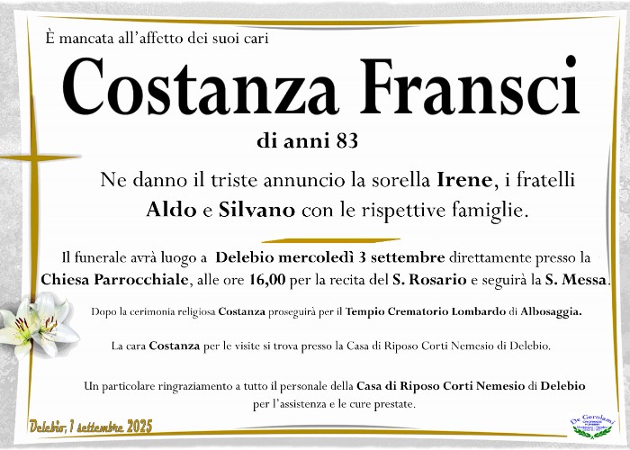 Fransci Costanza: Immagine Elenchi