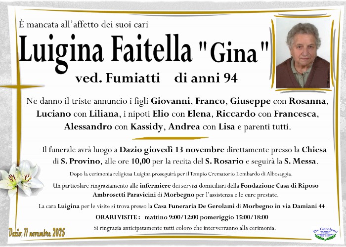 Faitelli Luigina: Immagine Elenchi