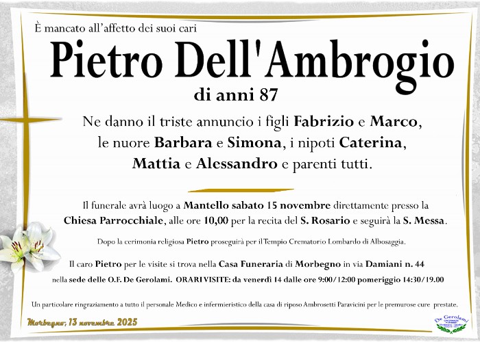 Pietro Dell'Ambrogio: Immagine Elenchi