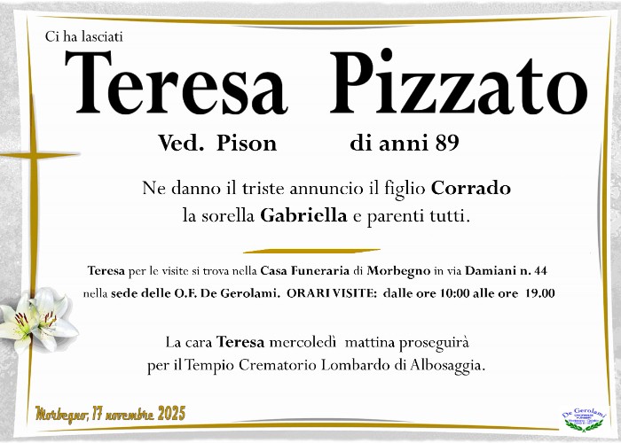 Teresa Pizzato: Immagine Elenchi