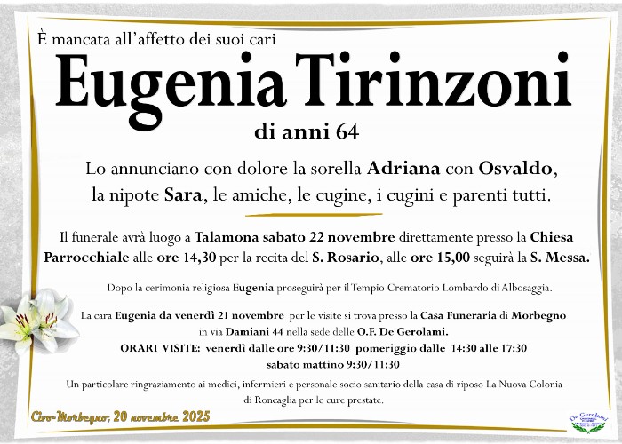 Tirinzoni Eugenia: Immagine Elenchi
