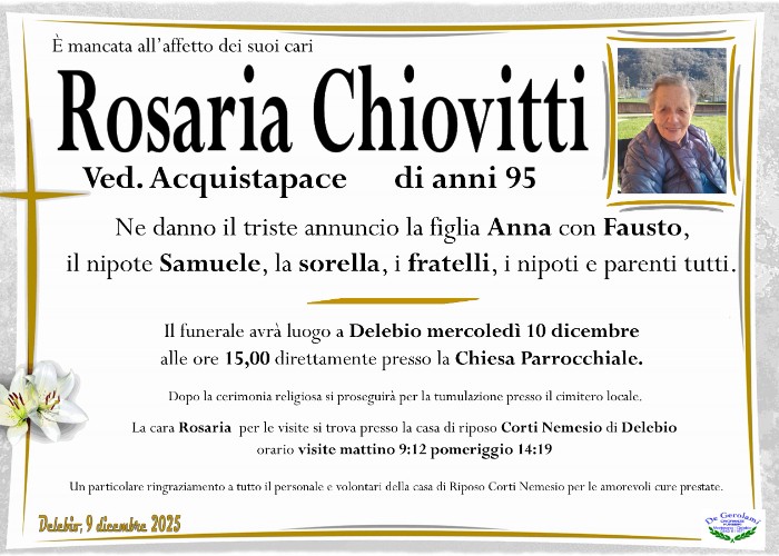 Chiovitti Rosaria: Immagine Elenchi