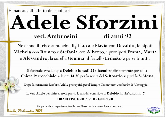 Adele Sforzini: Immagine Elenchi