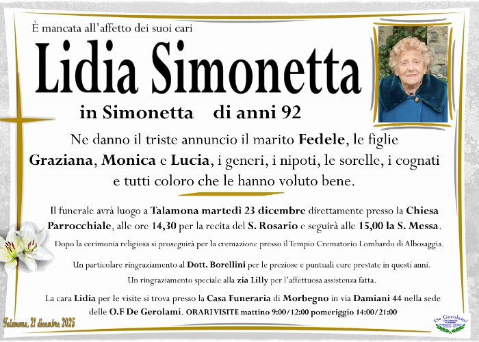 Simonetta Lidia: Immagine Elenchi