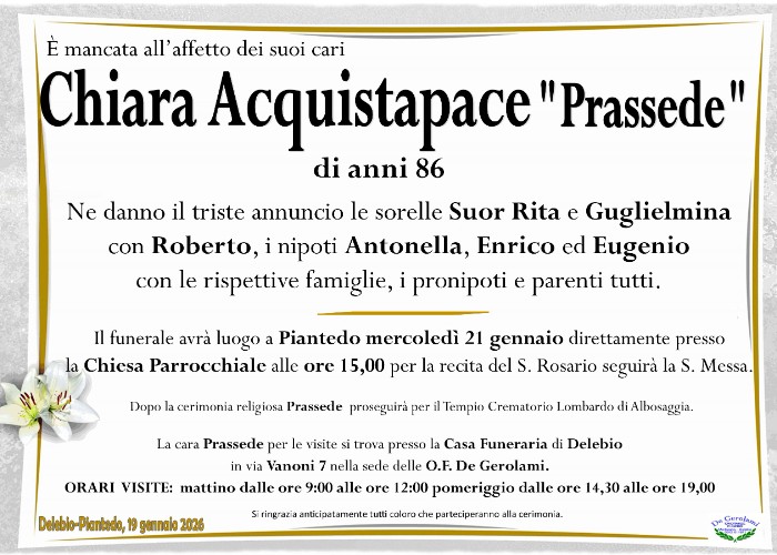 Chiara Acquistapace.: Immagine Elenchi