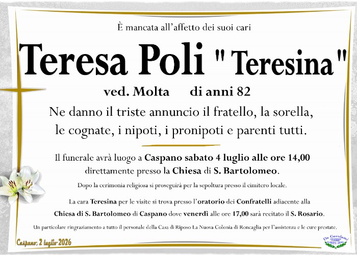 Poli Teresa: Immagine Elenchi