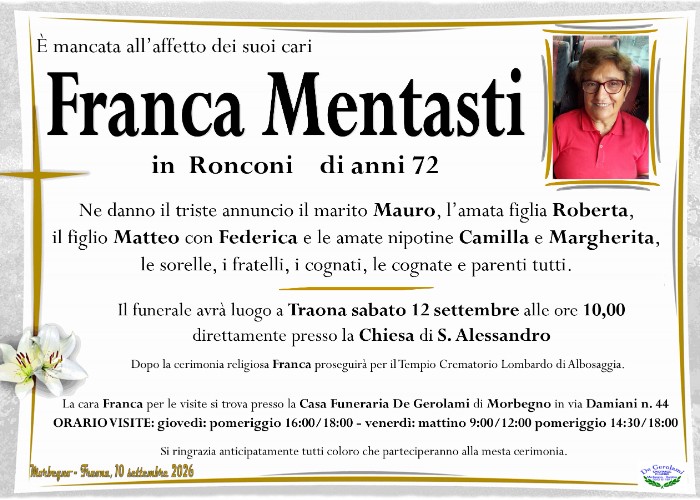 Franca Mentasti: Immagine Elenchi